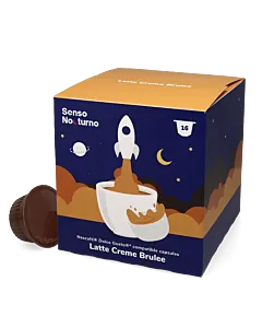Senso Nocturno Latte Cr&egrave;me Brulee Packung und Kapsel f&uuml;r Dolce Gusto

