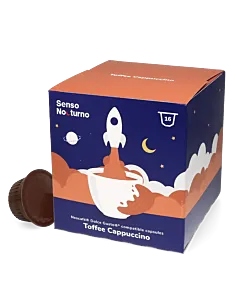 Senso Nocturno Toffee Cappuccino Packung und Kapsel f&uuml;r Dolce Gusto
