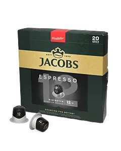 Jacobs Espresso 12 Ristretto XL Packung und Kapsel f&uuml;r Nespresso&reg;