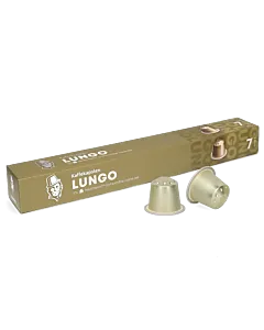 Kaffekapslen Lungo Premium Packung und Kapsel f&uuml;r Nespresso
