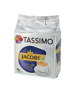 Jacobs M&eacute;daille d'Or package and capsule for Tassimo