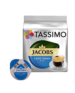 Jacobs Caff&eacute; Crema Mild package and capsule for Tassimo
