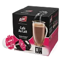 Café René Café Au Lait Packung und Kapsel für Dolce Gusto
