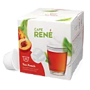 Café René Tea Peach Packung und Kapsel für Dolce Gusto

