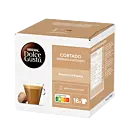 Nescafé Cortado Espresso Macchiato package and capsule for Dolce Gusto
