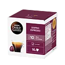 Nescafé Doppio Espresso Packung und Kapsel für Dolce Gusto
