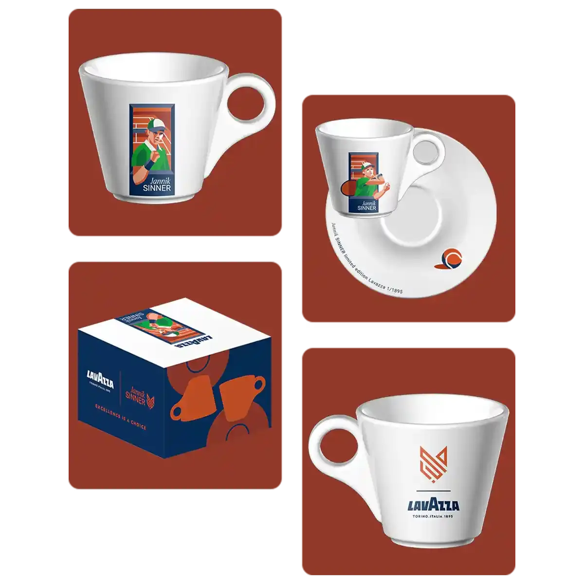 Jannik Sinner Clay Edition Espresso-Set
