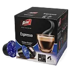 Café René Espresso Packung und Kapsel für Dolce Gusto
