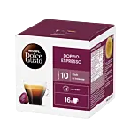 Nescafé Doppio Espresso Packung und Kapsel für Dolce Gusto
