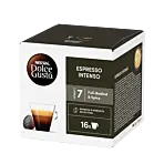 Nescafé Espresso Intenso Packung und Kapsel für Dolce Gusto
