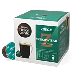 Nescafé Zoégas Morgonstund package and capsule for Dolce Gusto