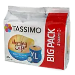 Morning Café Mild & Smooth XL package and capsule for Tassimo